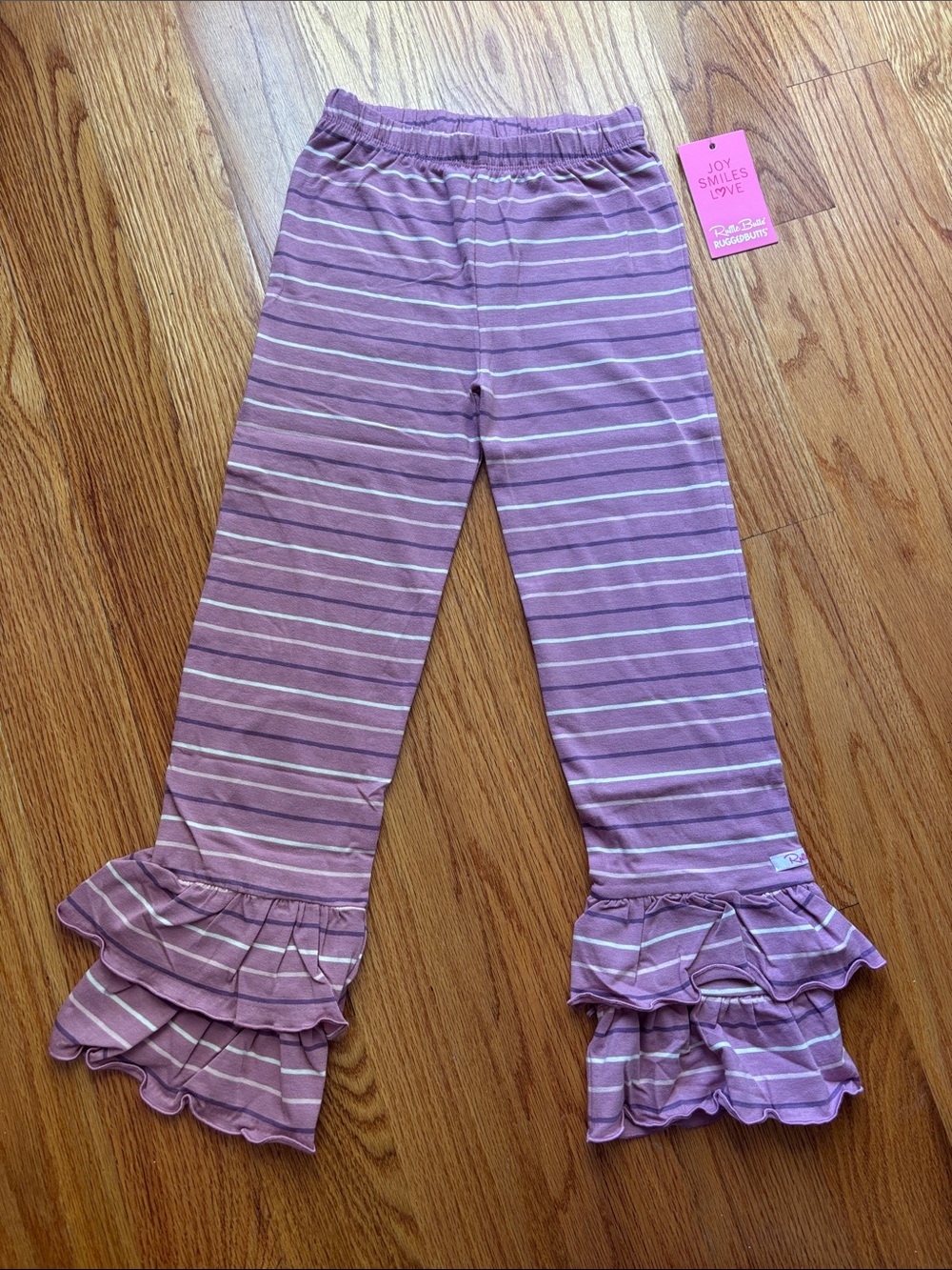 Ruffle Butts Striped Ruffle Pants